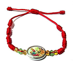 【中古】【未使用・未開封品】聖ミカエルレッドブレスレット 保護用 / プルセラ・ロジョ・デ・サン・ミゲル パラプロテクター