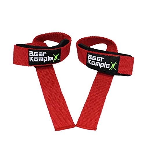 Bear KompleX ストラップ（ペア）リフティング - 重量挙げ、ボディービルのため、サーキットトレーニング、筋力トレーニング、パワーリフティン