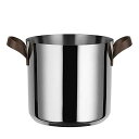 【中古】【未使用・未開封品】Alessi edo ストックポット 2つのハンドル付き、? 20、スチール、ブラウン