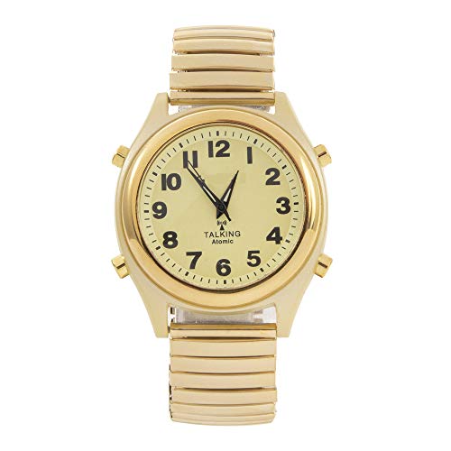 【中古】【未使用・未開封品】Atomic Talking Watch - ボタンでセット! ユニウォッチ アラーム付き 時刻、曜日、日付を話す - ブラインド、...