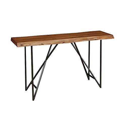 【中古】【未使用・未開封品】HomeRoots Sofa/Console Table in Acacia Wood Brown 141［並行輸入］