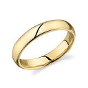【中古】【未使用・未開封品】結婚指輪 10Kソリッドイエローまたはホワイトゴールド 快適フィット 4mm