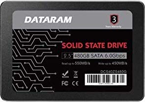 【中古】【未使用 未開封品】DATARAM 480GB 2.5インチ SSDドライブ ソリッドステートドライブ ASUS H110M-A/DP対応