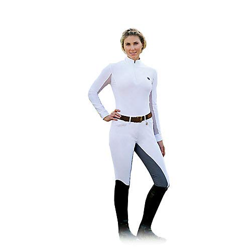 【中古】【未使用・未開封品】Romfh レディース サラフィナ フルシートブリーチ - ホワイト/グレー 36R(4)