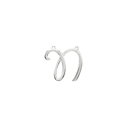 【中古】【未使用・未開封品】Jewels by Lux 925刻印 スターリングシルバー スクリプト イニシャル ネックレス センター