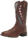 【中古】【未使用・未開封品】ARIAT メンズ Quickdraw Venttek ウェスタンブーツ US サイズ: 10.5 カラー: ブラウン