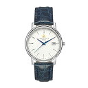 【中古】【未使用・未開封品】Trouvaille Watches クラシックインデックス レディース スイス製 腕時計 ブルーのストラップ付き