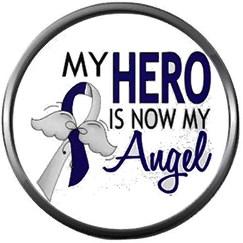 楽天AJIMURA-SHOP【中古】【未使用・未開封品】My Hero is My Angel ALS Lou Gehrigs Disease Awareness Ribbon Find The Cure 18MM - 20MM スナップジュエリーチャーム