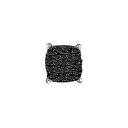 【中古】【未使用・未開封品】ダイヤモンドウィッシュブラックラウンドカットシングルダイヤモンドイヤリング 10Kホワイトゴールド 0.08カラット