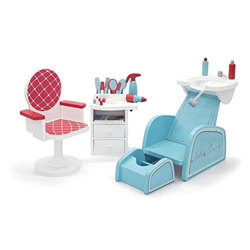 【中古】【未使用 未開封品】Playtime by Eimmie 人形用家具 18インチ - サロンとネイルセット アクセサリー付き - 木製プレイセット アメリカ人 世代 似たような14~18イン