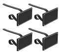 【中古】【未使用・未開封品】Haute Decor オリジナル マントルクリップ ストッキングホルダー 黒板アイコン ブラック 4個パック
