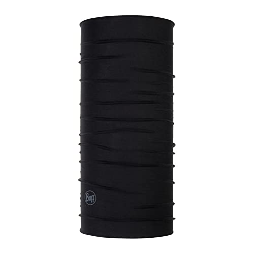 BUFF COOLNET UV PLUS TUBULAR SOLID BLACK HEADWEAR