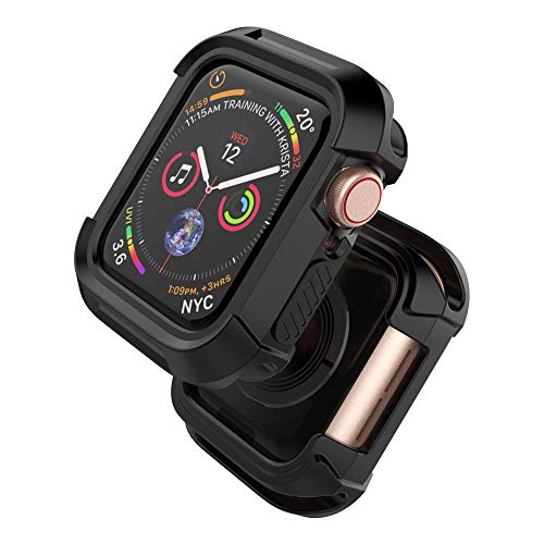  UMTELE ケース Apple Watch 4 ケース 40mm、弾力衝撃吸収 頑丈なケース 保護バンパーカバー iWatch 4、40mmに対応 S
