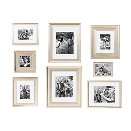 【中古】【未使用・未開封品】Kate and Laurel Odessa Gallery Wall 8 Piece Frame Set with Assorted ..