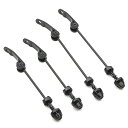 【中古】【未使用・未開封品】ブラック/ブルー クイックリリース 自転車ハブ フロント&リア 自転車車軸 中空シャフト ロードバイク、マウンテンバイク、MTB、B...