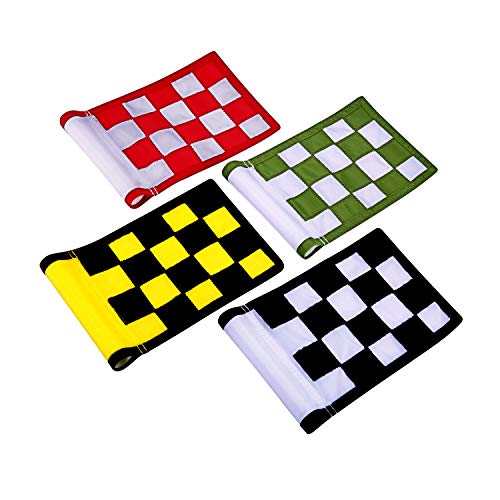 乐天商城 - 【中古】【未使用・未開封品】KONDAY ゴルフフラッグ グリーンゴルフフラッグ 丈夫なナイロンとチェック柄 ゴルフパッティンググリーンフラッグ 屋内屋外 裏庭 ガーデン ポー