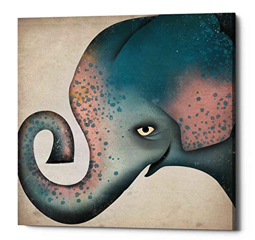 【中古】【未使用・未開封品】Ryan Fowler エピックグラフィティ 「Elephant Wow II」 ジークレーキャンバスウォールアート 26" x 26" ブルー EPIC-CA26262832 【中古】【未使用・未開封品】Ryan Fowler エピックグラフィティ 「Elephant Wow II」 ジークレーキャンバスウォールアート 26" x 26" ブルー EPIC-CA26262832