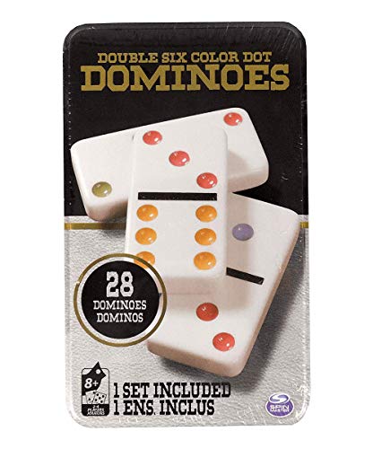Double 6 Colour Dot Dominoes (28 Piece Set)