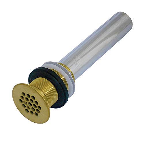 【中古】【未使用・未開封品】Kingston Brass KB4007 蛇口グリッドドレイン オーバーフローなし つや消し真鍮