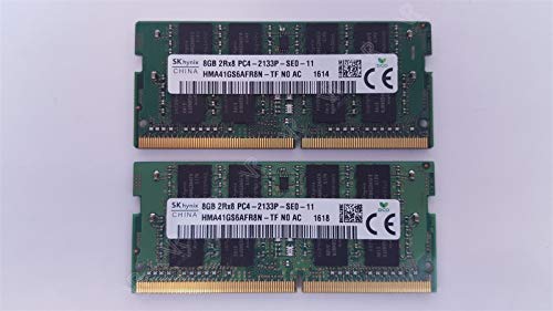 【中古】【未使用・未開封品】Hynix 16GB (2 X 8GB) PC4-2133P DDR4 2133MHz 260ピン So-Dimm ノートパソコンメモリ HMA41GS6AFR8N-TF