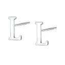 【中古】【未使用・未開封品】AoedeJ 925スターリングシルバー イニシャル文字スタッドピアス 小文字 アルファベット A-Z スタッドピアス メンズ/レディース(4)