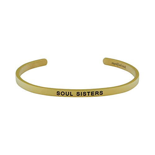 【中古】【未使用・未開封品】Mind Fuel Nest Soul Sisters カフブレスレット ゴールド