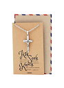【中古】【未使用・未開封品】Quan Jewelry メンズ宗教的ギフト クロスネックレス インスピレーションを与える引用句付き キリスト教ギフト クロスペンダント シルバー