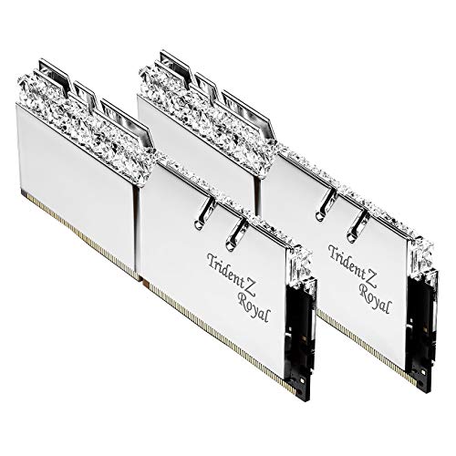 yÁzygpEJizF4-4266C19D-16GTRS [Trident Z Royal 16GB (8GBx2) DDR4 4266Mhz (PC4-34100) CL19 1.40V XMP 2.0 Silver]