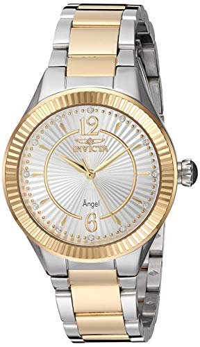 楽天AJIMURA-SHOP【中古】【未使用・未開封品】Invicta Women's Angel Steel Bracelet & Case Swiss Quartz Silver-Tone Dial Analog Watch 28334