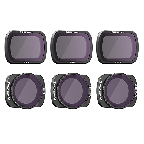 【中古】【未使用・未開封品】Freewell 予算キット ? Eシリーズ ? 6パック ND4 ND8 ND16 CPL ND32/PL, ND64/PL カメラレンズフィルター Osmo ポケット2に対応