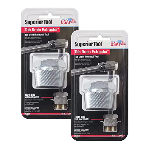 Other - 【中古】【未使用・未開封品】Superior Tool 05255 1.5インチ 浴槽排水口抽出器 古いまたは頑固な浴槽の排水口の取り外しに
