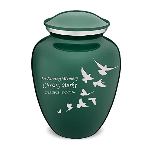 【中古】【未使用・未開封品】GetUrns - Embrace ハトの骨壷 人間の灰用 火葬用骨壷 大人の灰 男性&女..