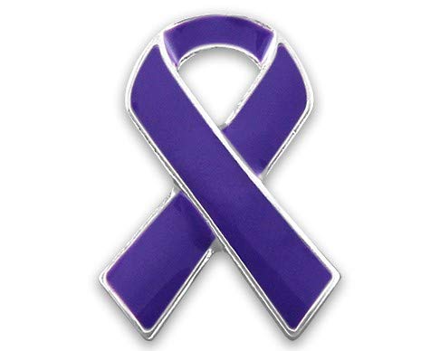 【中古】【未使用・未開封品】パープルアウェアネスリボンピン 01 Pin パープル