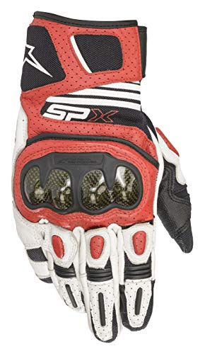 【中古】【未使用 未開封品】alpinestars(アルパインスターズ)バイクグローブ ホワイト/ブラック/ブライトレッド (サイズ:3XL) SP X AIRカーボンV2グローブ(356 7319) 169458
