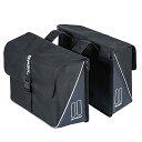 【中古】【未使用・未開封品】BASIL(バジル) 自転車パニアバッグ FORTE(フォルテ) ダブルバッグ 35L 41X15X43cm ブラック 12477