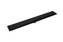 【中古】【未使用・未開封品】Serene Linear Shower Drain - Broken Lane - ステンレススチール 豪華なライン ヘアトラップ付き (16インチ、マットブラック)