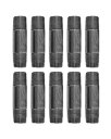【中古】【未使用・未開封品】PIPE D?COR 1/2インチ x 3インチ 可鍛性鋳鉄パイプニップル プレカットコネクタ 工業用スチールグレー 標準ハーフイン...
