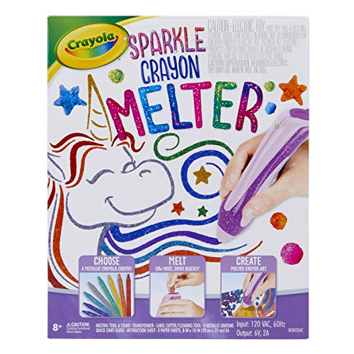 楽天AJIMURA-SHOP【中古】【未使用・未開封品】Crayola Crayon Melter with Sparkle Unit, Crayon Melting Art, Metallic Crayons Included, Gift for Kids, Ages 8, 9, 10, 11