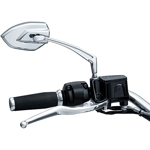 【中古】【未使用・未開封品】Kuryakyn 1962 オートバイハンドルバーアクセサリー ファントム リアビューサイドミラー クローム 1ペア(4)