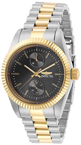 楽天AJIMURA-SHOP【中古】【未使用・未開封品】Invicta Women's Specialty Gold-Tone Steel Bracelet & Case Quartz Charcoal Dial Analog Watch 29439