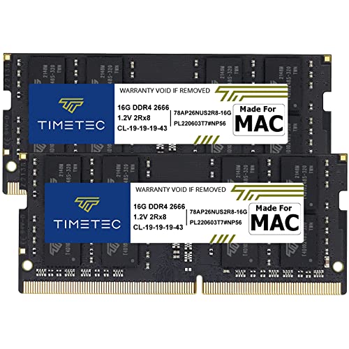 【中古】【未使用・未開封品】Timetec 32GB キット (2x16GB) Apple DDR4 2666MHz 2020中期 iMac (20,1/..