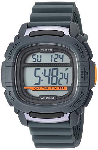 【中古】【未使用 未開封品】Timex メンズ コマンド 47mm シリコンストラップウォッチ グレー