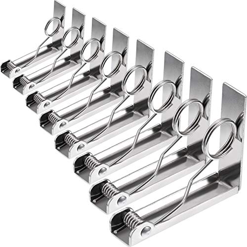 【中古】【未使用・未開封品】Maxdot テーブルクロスクリップ ステンレススチール テーブルクロスのカバークランプ 屋外と屋内用 シルバー