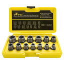 【中古】【未使用・未開封品】Topec ソケットレンチセット ボルトナットリムーバーセットプレミアム高炭素シートナット除去ソケット 車修理簡単家具組み立て 点検...