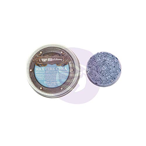 【中古】【未使用 未開封品】Finnabair Art Alchemy Metallique Wax .68 Fluid Ounce-Blue Lagoon -AAMW-66706