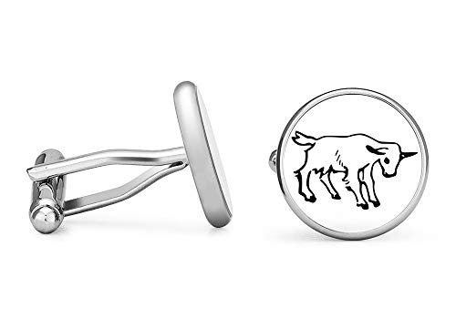 【中古】【未使用・未開封品】Oakmont カフスボタン ヤギ カフリンクス ヤギ (輪郭版)(4)