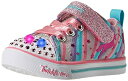 【中古】【未使用・未開封品】Skechers キッズ スパークルライトマジカルレインボースニーカー, グレー/マルチ, 5 Toddler