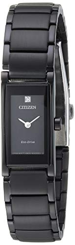 楽天AJIMURA-SHOP【中古】【未使用・未開封品】Citizen EG7055-51E Women's Axiom Black Bracelet Diamond Watch