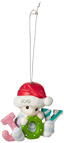 【中古】【未使用・未開封品】Precious Moments 赤ちゃんの初めてのクリスマス 2019年 ビスク磁器 男の子 191006 オーナメント ワンサイズ マルチ(3.0)