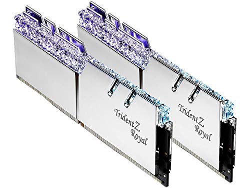 【中古】【未使用 未開封品】G.SKILL Trident Z ロイヤルシリーズ シルバー 32GB (2 x 16GB) 288ピン RGB DDR4 3000 (PC4 24000) DIMM F4-3000C16D-32GTRS